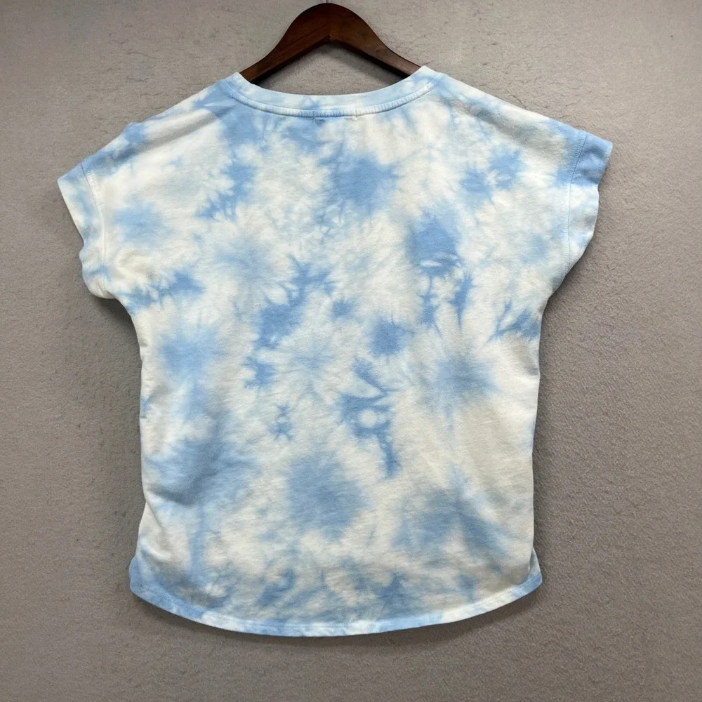 BeachLunchLounge Lounge Set Womens S Blue White Tie Dye Coastal Casual Shorts